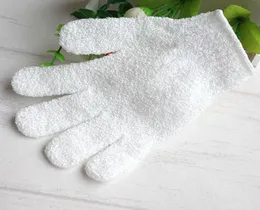 Nylonkroppsrengöring av duschhandskar Exfolierande badhandske Fem fingrar badrumshandskar Hemförsörjning RRA29166765553