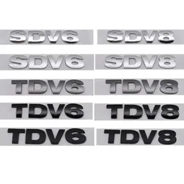 3D ABS SDV6 SDV8 TDV6 TDV8 Distintivo dell'emblema Tronco posteriore Decalcomania per Range Rover Sport Car Refitting Decorazione Accessori