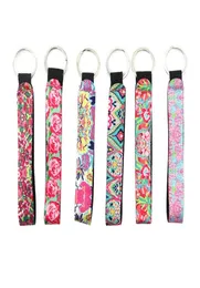 New Lilly Pulitzer Key Buckle Neoprene Bag Charmer Keychain Sublimation Keyring Wedding Favors Gift Multi Color عالية الجودة Zhao8178061