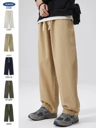 Męskie spodnie Dukeen 2024 Man Drawcord Korean Trend Style Casual Fresnpants Spring and Autumn Fashion Loose Jogger Ubranie