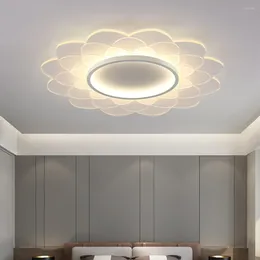 Ceiling Lights Bedroom Lamp Cozy And Romantic Flower Simple Modern Master Room