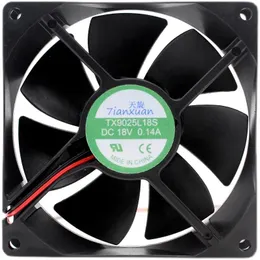 Coolings New fan TX9025L18S DC 18V 0.14A 9CM 9025 refrigerator thermostat cabinet cooling high quality 90X90X25MM