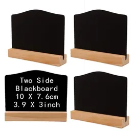 Rustic Table Number Mini Chalkboard Sign with Wood Stand 39x3inch Small Wooden Sign Buffet Display Plaque Novelty Decor7603420