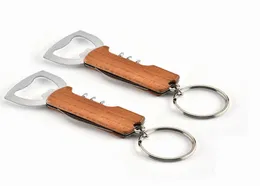 Wood Handle Multifunction Wine Opener便利なポータブルネジCorkscrew Wine Bottle Opener Cook Tools6588292