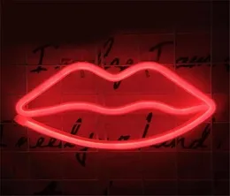 Lumière décorative néon lèvre signe LED veilleuses chambre décoration anniversaire fête de mariage maison décoration murale saint valentin cadeau8714364