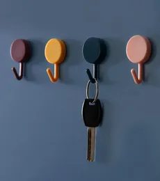 Hooks Rails 10st Creative Selfadhesive Key Holder Wall för att hänga små saker monterade dekorativa hemskador 3989119