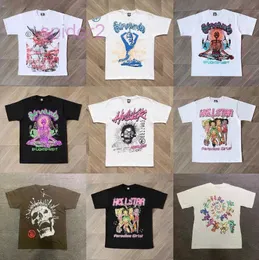 Мужские футболки Hellstar, футболка высокого качества, дизайнерские рубашки для мужчин, летняя одежда, модная хлопковая футболка для пар, повседневные женские футболки с короткими рукавами Hell Star 73IY