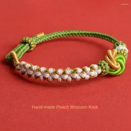 Charm Bracelets Cotton Colorful Handwoven Bracelet Concentric Knots Jewelry Accessories Eight Strand Braid Beaded Cord Lucky