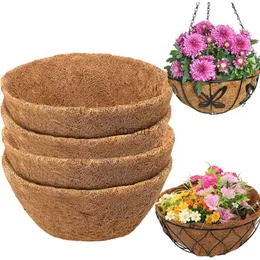 Plantadores Potenciômetros 4 PCS Coqueiro Almofada Para Plástico Flor Pote Quadrado Jardinagem Mistura Bloqueio de Solo Design Tapete Vaso de Flores Planta Mudança Almofada Novo YQ240109