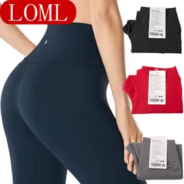 Lu Yoga Women Designer Yoga Slim-Fit Yoga Pants Hip Hip Lift Whip Semelific Pants عارية سروال تجفيف سريع للياقة البدنية الرياضية الجري.