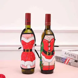 ديكور حفلة عيد الميلاد ديكور زجاجة النبيذ الأحمر زجاجات زجاجات الأغطية الشمبانيا مهرجان مهرجان مهرجان مهرجان سانتا هدايا التعبئة ديكور 9550828
