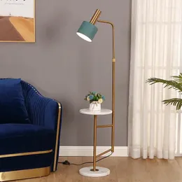 Lâmpadas de assoalho Nordic lâmpada pós-moderna artística sala de estar estudo el quarto luz minimalista criativo sofá vertical armazenamento