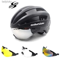 Hełm rowerowy Hełm rowerowy Hełm Rowerowy Hełm wyścigowy hełm czasowy z gogami w kierunku dla dorosłych EPS Aero Ultralight Road MTB Cycling Casco Ciclishol240109