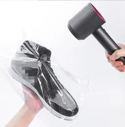 Förvaringspåsar 100 st PVC Shoe Bag Heat Shrink Film Wrap Organizer Retail Packing Clear Plastic Polybag Gift Cosmetics Packagi8343597