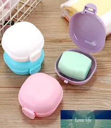 Macaron Color Bathroom Soap Case Dish Home Down Travel Hiking Soap Holder Container Pp Portable Soap Box with Lid Seal9076074