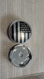 100 peças 60mm tampas do centro da roda tampa central da jante calotas de liga universal bandeira dos EUA