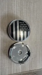 100 PCS 60mm 휠 센터 허브 캡 림 센터 커버 합금 허브 캡 Universal USA Flag