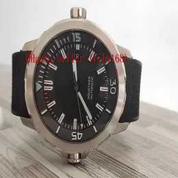 TOP Qualität 42mm Datum IW329001 ozean Schwarzes Zifferblatt Automatische Herrenuhr 316L Stahlgehäuse Kautschukband Sportuhren Saphir Wristwatc255H