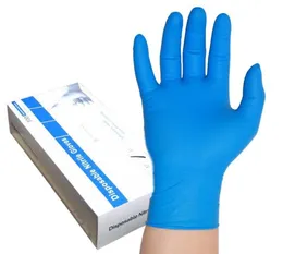 Matkvalitet Disponibla nitrilhandskar Wearresistenta antistatiska nitrilhandskar Vita gummi Labour Protection Dishing Gloves YL8101057