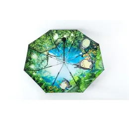 Totoro Umbrella Anime Studio Ghibli Umbrellas 비오는 Sunny Lady Umbrella Antiuv 만화 Raingear 5 Styles Retail Umbrellas 2011116914821