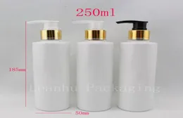 Bouteilles de lotion en plastique blanc vides de 250ml X 20, récipient à pompe à savon liquide pour soins personnels, pompe à lotion, conteneurs cosmétiques 5117306