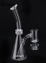 Terp Slurper Beaker Quartz Mini Bongs 5 ​​tum Terp Vakuumskål Banger Nails Enskilda svarta låda Vattenrör DAB RIG INLINE 6428139925