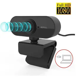 كاميرات الويب 1080p الكاميرا الكاملة عالية الدقة في الميكروفون المدمج USB CLOP CAM CAM متوافقة مع M AC المحمول youtube xbox skype pc computerl240105