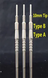 Pupular 10mm Titanium Tip Collector Tip Titanium Nail Male Joint Micro NC Kit Invertered Nail Ti Nail Tips8047697