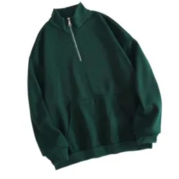 Kadınlar İçin Tarih Sweatshirts Tam Zip Poleece Ceket Kadınları Yarım Günlük Sweatshirt Uzun Kollu Katı Lady Bahçesi 240109