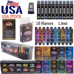 USA STOCK Zero monouso da 1000 mg vuoto da 1 g con 10 diverse scatole di imballaggio Spedizioni all'ingrosso dal magazzino locale degli Stati Uniti