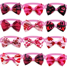 Abbigliamento per cani 30/50 pezzi Papillon per gatti per animali domestici di San Valentino Cravatte regolabili per accessori per toelettatura di piccole dimensioni