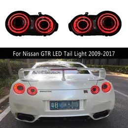 カーアクセサリー日産GTR R35のテールライトアセンブリLEDテールライト09-17ストリーマターンシグナルブレーキリバースパーキングランライト