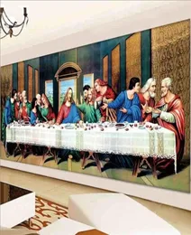 Qianzehui Diamond EmbroideryRound Diamond The Last Supper Full Rhinestone 5D Diamond Painting Cross StitchNeedleWork 20124145534