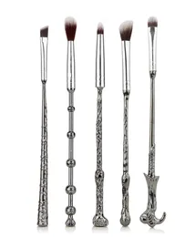 5 pezzi / set Set di pennelli per trucco Bacchetta magica Pennello per ombretto Beauty Comestic Brush Tools3060479