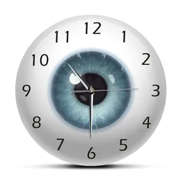 Ögonbollar med skönhetskontaktpupil Core Sight View Oftalmologi Mute Wall Clock Optical Store Novely Wall Watch Gift 240108