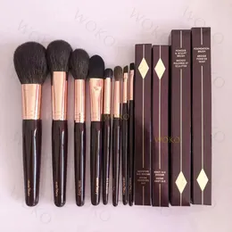 Pennelli CTMakeup Set di pennelli Powder Bronzer Fard Sculpting Foundation Brush Ombretto Piega Smudger Eyeliner Set di strumenti per trucco labbra