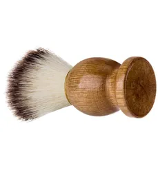 Dhl men039s escova de barbear barbeiro salão de beleza masculino aparelho de limpeza de barba facial ferramenta de barbear navalha com cabo de madeira 9039345