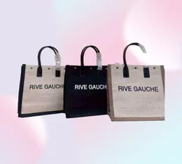 トレンド女性ハンドバッグRive Gauche Outdoor Bagsハンドバッグトップリネン大きなビーチバッグデザイナー旅行サッチェルウォレット25462131