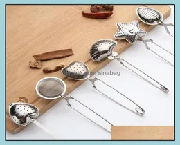 Strainers Kitchen Kitchen Dining Bar Home Gardenstainless Steel Tea Infuser Various Shapes Colanders Double Bea Bag Grid Clip Fash6901495