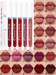 Cmaadu 18 Lip Gloss Cor Matte Batom Líquido À Prova D 'Água Natural Long Last Velvetines Maquiagem Lipgloss2691368