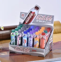 Lippenbalsamstift, ganzes 24-teiliges Set, Cola-Flasche, Farbwechsel, Essentials, Feuchtigkeitscreme, feuchtigkeitsspendend, nahrhaft, Naturkosmetik, Ma2686281