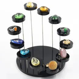 Présentoir de bijoux chauds, multicouches, anneaux en acrylique, spectacle de pierres précieuses, porte-bijoux, Mini étagère de rangement pour figurines d'action d'anime