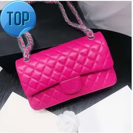 Diseñador de moda Bolsas de hombro para mujer Classic Flap Color Sólido Rombo Alta Calidad Piel de Oveja Accesorios de Hardware Monederos Messenger Bolso