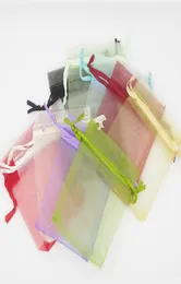 100 pezzi Sacchetti per imballaggio in organza Sacchetti per gioielli Bomboniere per matrimoni Sacchetti regalo per feste di Natale 7 x 9 cm 275 x 35 pollici1554921