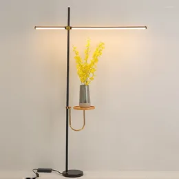 Golvlampor postmodern minimalistisk lampa lyxigt vardagsrum sovrum studie led vinkel justerbar tabell kreativ