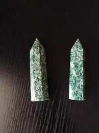 67cm natural qinghai jade varinha de cristal de quartzo cura rocha crua ponto hexagonal varinha feng shui ornamento decoração para casa 6059668