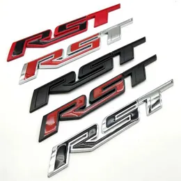 3D Metal RST Emblem Decal Car Sticker Suitable For Chevrolet Silverado Suburban Tahoe Pickup Trunk Car Sticker Front Badge