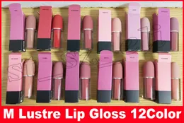 M Makeup 12 Farben Lips Lustre Lip Gloss Mattflüssiger Lippenstift natürliche, langlebige, wasserfeste Lippenkosmetik8810751