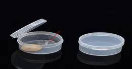 Whole Clear Round Boxed Coin Holder plastic Capsules Coin Box Display Cases Pill Cases fast F20173684641022