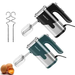 800W Electric Food Mixer Double Sticks Egg Beater Knead Dough 5 Hastigheter Kök Blender Cream Jam Pudding Milkshake Hand 240109